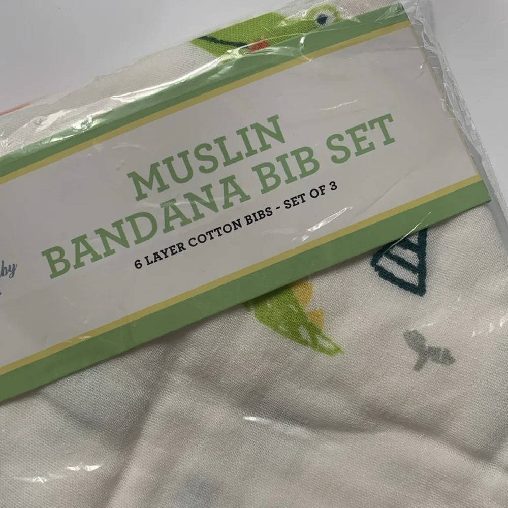 Arabella Baby Muslin Bandana Bib Set Bundle
